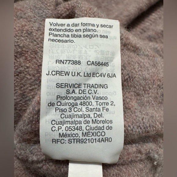 Madewell Lavender Wrap Merino Wool Blend Sweater Womens Size XXS - Picture 9 of 9